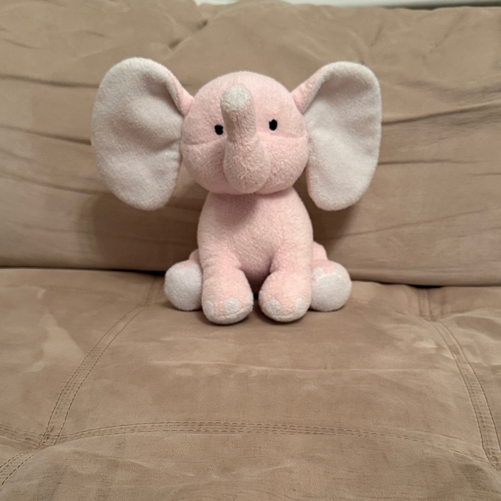 Adorable Pink Elephant Plush Toy